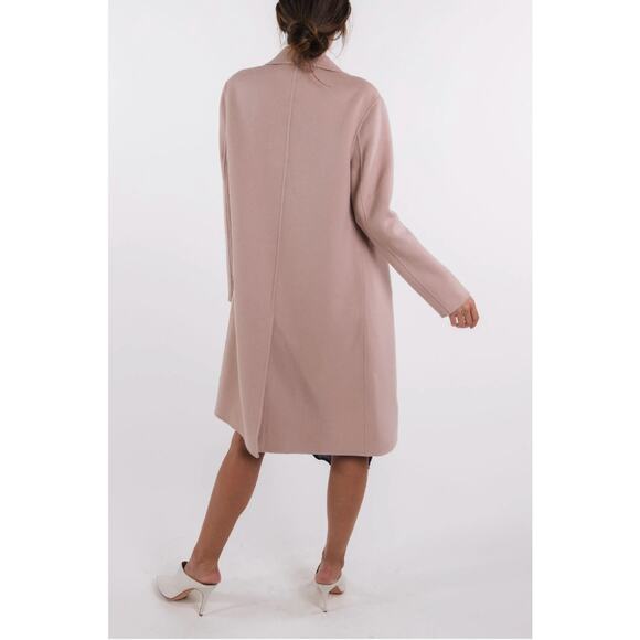 TSE 100% Cashmere Pale Pink Button Front Notch Collar Pockets 8 - Picture 2 of 14